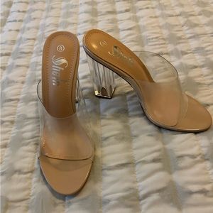 Shein Clear Block Heel